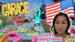 ENCONTREI MUITOS GARAGE SALE NA MINHA VIZINHANÇA | VENDA DE GARAGEM NOS ESTADOS UNIDOS