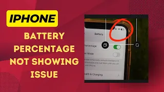 Iphone battery percentage not showing issue fixed