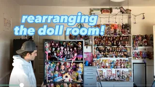 rearranging my doll room 🥹 it’s long overdue