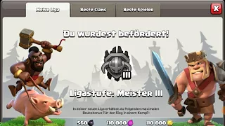 Clash of Clans  🔥Meister liga 🔥erreicht? Mit RH 7 ?