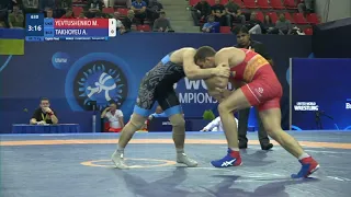 1/8 GR - 72 kg: M. YEVTUSHENKO (UKR) v. A. TAKHOYEU (BLR)