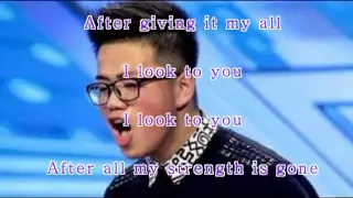I Look to You (Justin Peng) with lyrics