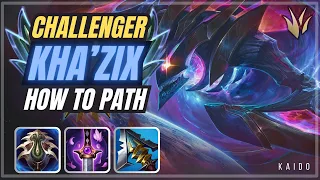 [Rank 1 Kha'zix] How to think about your pathing on Kha'zix | Kaido w/ Commentary