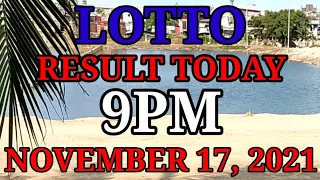 LOTTO RESULT TODAY 9PM DRAW NOVEMBER 17,2021