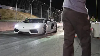 Honda civic turbo vs Lamborghini Aventador LP700