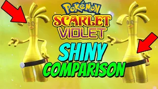 ALL NEW SHINY POKEMON Comparison Pokemon Scarlet & Violet