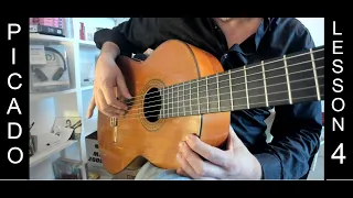 Picado Lesson 4 - Back-and-Forth String Crossing - Exercise - Flamenco Guitar Technique Tutorial
