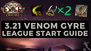 [PoE 3.21] Venom Gyre Deadeye League Start Guide - Insane Endgame Scaling - Crucible