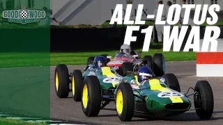 Classic F1 Lotus tussle at Goodwood