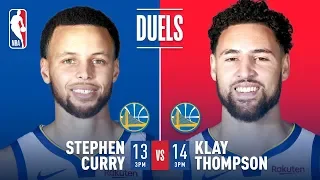Two HISTORIC Performances - Steph Curry's 13 Threes in 2016 & Klay's 14 Threes in 2018 | NBA Duels