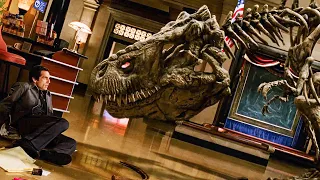 Distracting A T-Rex Scene - NIGHT AT THE MUSEUM (2006) Movie Clip