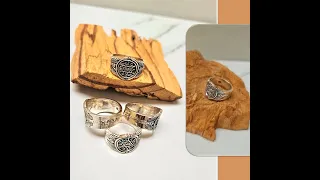 Anillo del Rey Salomón Hecho en Plata 950, Tienda Holistica Killari