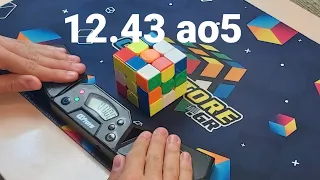 12.43 3x3 Rubik's Cube ao5! (RS3M V5)