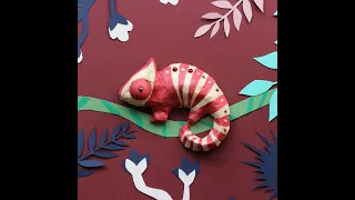 Tutoriel : Fabriquer un caméléon en papier mâché et decopatch papier de soie