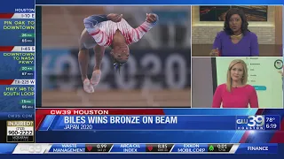 Simone Biles wins Bronze on Beam - Sharron Melton, Hannah Trippett