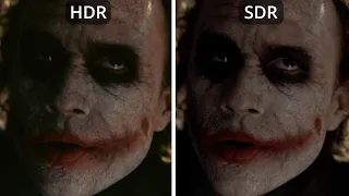 The Dark Knight 4K vs Blu-ray Comparison (HDR version)