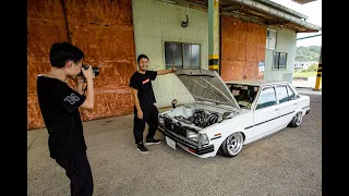 Toyota Corolla AE70 Sedan with 4A-GE Shaved Engine Bay