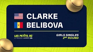 Les Petits As 2023 | Girls Singles 2R | Zaire Clarke vs Lia Belibova