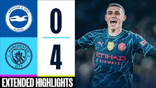 Brighton 0 - 4 Man City | EXTENDED HIGHLIGHTS | 50 PL goals for Foden as City dominate at the Amex!