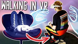 WALKING IN VR with CyberShoes & Oculus Quest 2 - Virtual Reality
