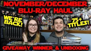 November/December 2018 Blu-ray Haul // Giveaway Winner Announced!!