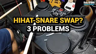 HIHAT-SNARE Swap: 3 Problems (Medeli DD315 Alesis Compact Kit7)