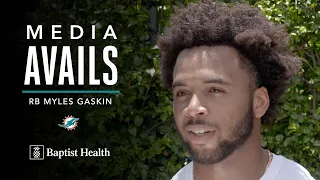 MYLES GASKIN MEETS WITH THE MEDIA | 2022 OTAS | MIAMI DOLPHINS