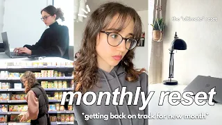 *PRODUCTIVE* MONTHLY RESET ROUTINE: setting goals, self care & getting my life together 🍓