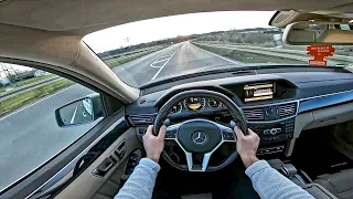 E63 AMG 525HP Mercedes Benz w212 (2011) POV Test Drive V8 BiTurbo Exhaust Sound