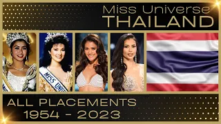 MISS UNIVERSE THAILAND | EVERY PLACEMENT 1954-2023