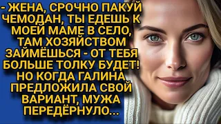 -Жена, срочно едь в село к маме, там от тебя больше толку! Но жена ответила...