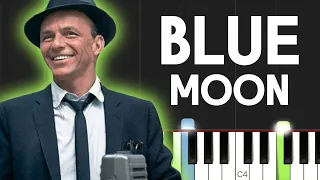 Blue Moon - Frank Sinatra (The Marcels) | EASY Piano Tutorial