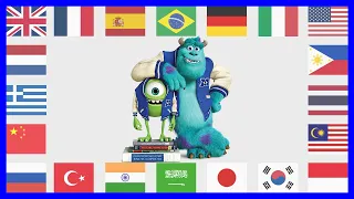 Monsters University in different languages
