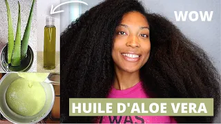 LA VRAIE RECETTE DE L'HUILE D'ALOE VERA POUR LA POUSSE DES CHEVEUX !