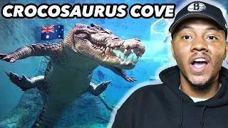 AMERICAN REACTS To CAGE OF DEATH - Australian Tourist Attraction Swimming With Crocodiles