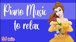 Beauty and the Beast Piano Music to relax│relax babies │56 min