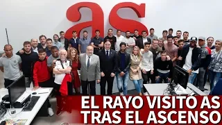 El Rayo Vallecano visitó Diario As tras su ascenso a LaLiga Santander | Diario AS
