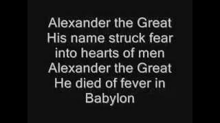 Iron Maiden - Alexander The Great Lyrics