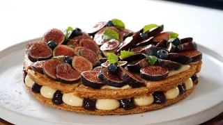 Fig-Blueberry Mille-Feuille – Bruno Albouze