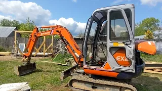 Hitachi ex 25 диагностика гидравлики. жужжание под полом. не может развернутся на месте.