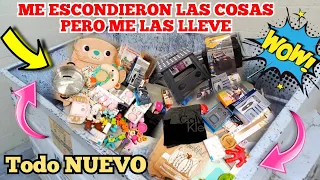 🇺🇲🛒♻️ME DEJARON LAS  COSAS ESCONDIDAS Y ME LAS LLEVE #dumpsterdiving #viralvideo