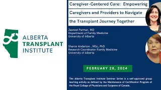 Caregiver-Centered Care:  Empowering Caregivers and Providers to Navigate the Transplant Journey