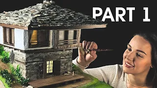 Building Amazing Diorama House with Stones and Wood | Part 1