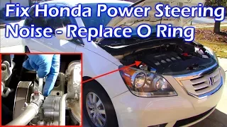 How To Fix Honda Power Steering Noise - Replace Steering Pump O Ring