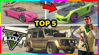 Donde ENCONTRAR 5 COCHES de LUJO TUNEADOS en GTA 5 Modo Historia! Ubicaciones de Coches DEPORTIVOS