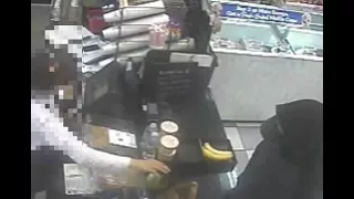 Dunkin' Donuts Robbery Surveillance Video