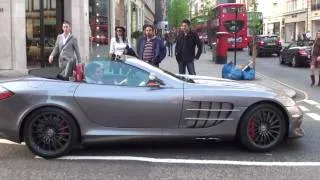 McLaren Mercedes SLR 722S Roadster Driving Scenes in London