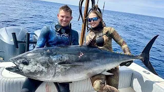 SPEARING a ONCE in a LIFETIME 191lb Blue Fin Tuna!!!