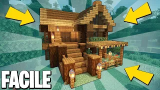 COME COSTRUIRE UNA CASA SURVIVAL IN LEGNO DI SPRUCE! [FACILE] - Minecraft ITA TUTORIAL