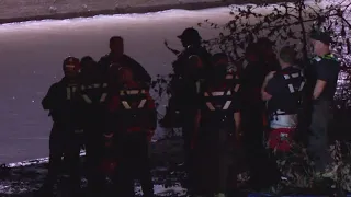 First responders search for kayakers reported missing on White River in downtown Indianapolis